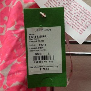 NWT Lilly Pulitzer hot pink Chandie dress